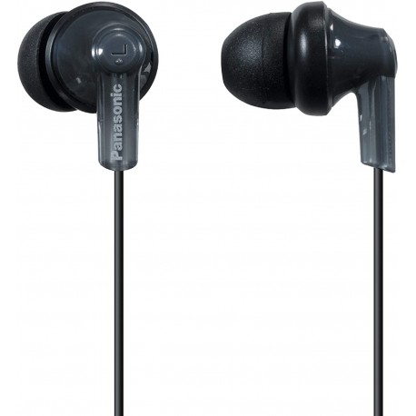Headphones PANASONIC ErgoFit In-Ear Earbud Headphones RP-HJE120K Dynamic Crystal-Clear Sound, Ergonomic Comfort-Fit, 9mm, Black, PACK, No Mic