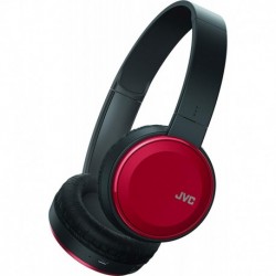 Audifonos JVC Wireless Lightweight Flat Foldable On Ear Bluetooth Headband with Mic, Red (HAS190BTR)
