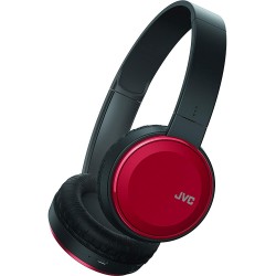 Audifonos JVC Wireless Lightweight Flat Foldable On Ear Bluetooth Headband with Mic, Red (HAS190BTR)