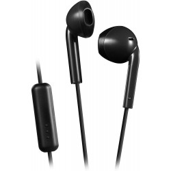 Headphones JVC HAF17MB Earbud Headphones with Mic and Remote - Black