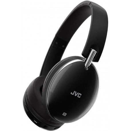 Headphones JVC Wireless Noise Canceling Over Ear Headphones, Bluetooth, Instant paring with NFC Technology - HAS90BNB, Black, One Size