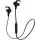 Headphones JVC Black and Yellow Wireless Water Resistant Pivot Motion Sport Headphone with Locking Ear Fit HA-ET50BTB