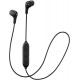 Headphones JVC Soft Wireless Earbud with Stayfit Tips, Remote and Mic Bluetooth Black (HA-FX9BTB)