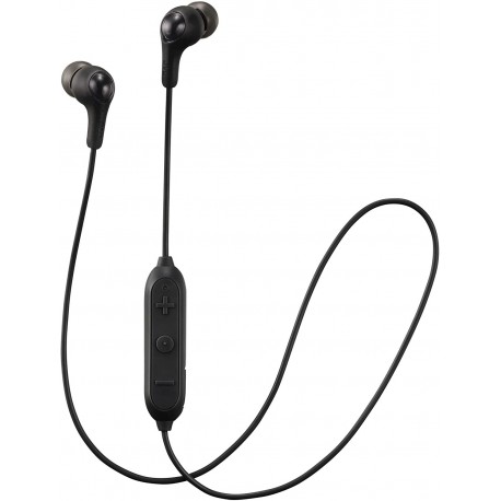 Headphones JVC Soft Wireless Earbud with Stayfit Tips, Remote and Mic Bluetooth Black (HA-FX9BTB)