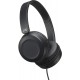 Headphones JVC HA-S31MB On Ear Lightweight Headphones with Powerful Sound, Integrated Remote & Mic for Smartphones (Black)