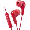 Headphones JVC Gumy Gamer, in Ear Earbud Headphones with Mic, Remote, and Mute Switch for Gaming Chatting, Powerful Sound, Comfortable Secure Fit, Sili