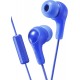 Headphones JVC HAFX7MA GUMY Inner Ear Headphones with Remote and Microphone - Blue