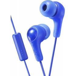 Headphones JVC HAFX7MA GUMY Inner Ear Headphones with Remote and Microphone - Blue