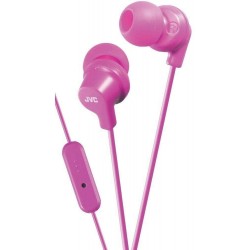 Audifonos JVC in-Ear Headphones with Microphone (Pink) (JVCHAFR15P)