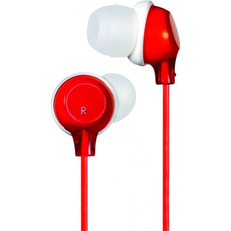 Headphones JVC HAFX22R "Clear" in Ear Headphones (Red)