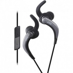 Audifonos JVC HAETR40B Extreme Fitness Headphones, Black/Silver