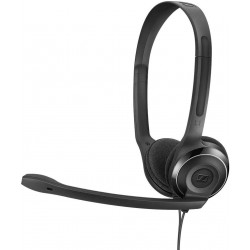 Headphones SENNHEISER Consumer Audio PC 8 USB - Stereo Headset for and MAC with In-line Volume Mute Control, Black, Small