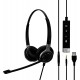 Headphones SENNHEISER SC 665 USB (507257) - Double-Sided Business Headset UC Optimized and Skype for Certified Mobile Phone, Tablet, Softphone, PC (B
