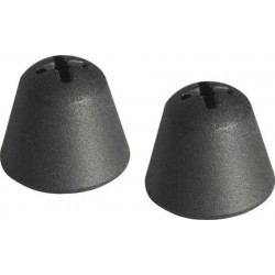 Headphones SENNHEISER Genuine Black Silicone Replacement Ear tips Sleeves for SET 830-TV, 840-TV, 860, 880, SET900, RR840, RR800, RI900, RI830 Listenin