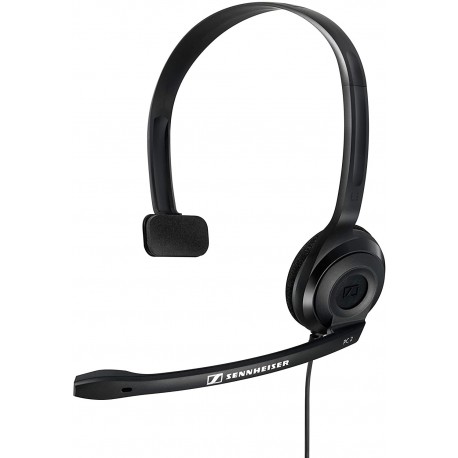 Headphones SENNHEISER PC 2 CHAT Mono Analog Headset for PC, Black (504194)