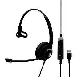 Headphones SENNHEISER SC 230 USB MS II (506482) - Single-Sided Business Headset For Skype Business, Softphone, and PC with HD Sound, Noise-Cancelling