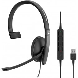 Headphones SENNHEISER SC 130 USB (508314) - Single-Sided (Monaural) Headset for Business Professionals with HD Stereo Sound, Noise Canceling Micropho
