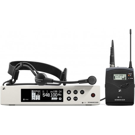 Headphones SENNHEISER Pro Audio EW 100-ME3 Wireless Cardioid Headset Microphone System-A Band (516-558Mhz), 100 G4-ME3-A