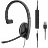 Headphones SENNHEISER SC 135 USB (508316) - Single-Sided (Monaural) Headset for Business Professionals with HD Stereo Sound, Noise-Canceling Micropho