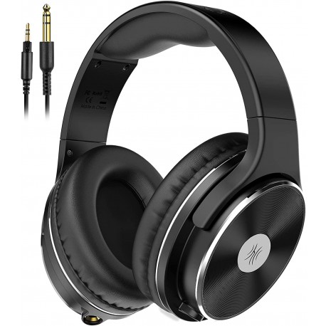 Headphones DC OneOdio Wired Headphones - Over Ear with Noise Isolation Dual Jack Professional Studio Monitor & Mixing Recording for Guitar Amp Drum Key