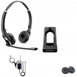 Headphones SENNHEISER SD PRO2 - Deskphone Cordless Headset with NEC EHS Adapter Compatible Phones: Digital Phones DT3xx and DT4xx, IP DT7xx DT8xx (i-