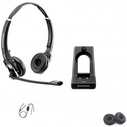 Headphones SENNHEISER SD PRO2 - Deskphone Cordless Headset with Avaya EHS Adapter Compatible Models: 1400, 9400 & 9500 Series