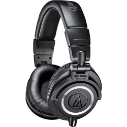 Headphones Audio-Technica ATH-M50X Professional Studio Monitor Headphones, Black, Grade, Critically Acclaimed, with Detachable Cable