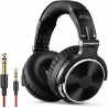 Headphones OneOdio Wired Over Ear Headphones Studio Monitor & Mixing DJ Stereo Headsets with 50mm Neodymium Drivers and 1/4 to 3.5mm Audio Jack for AMP