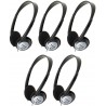 Headphones PANASONIC RP-HT21 Lightweight Headphones with XBS (5 Pack)
