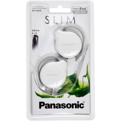 Headphones PANASONIC RPHS46EW WHITE Slim Headphones Clip Type Earphones RP-HS46