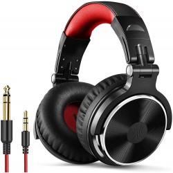 Headphones DC OneOdio Over Ear Headphone, Wired Bass Headsets with 50mm Driver, Foldable Lightweight Headphones Shareport and Mic for Recording Monitor
