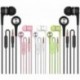 Headphones Earbuds Earphones with Microphone,5pack Ear Buds Wired Headphones,Noise Islating Earbuds,Fits 3.5mm Interface for iPad,iPod,Mp3 Players,Andr