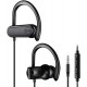 Headphones Sport Headphones with Microphone, Running Earbuds Wrap-Around Ear Hooks, Ideal for Workout Gym Exercise, Wired Earphones 3.5mm Plug Compatib
