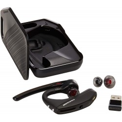 Headphones Plantronics - Voyager 5200 UC (Poly) Bluetooth Single-Ear (Monaural) Headset USB-A Compatible to connect your PC and/or Mac Works with Teams