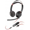 Headphones Plantronics - Blackwire C5220 Wired, Dual-Ear (Stereo) Headset with Boom Mic USB-A, 3.5 mm to connect your PC, Mac, Tablet and/or Cell Phone