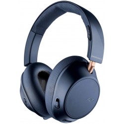 Headphones Plantronics BackBeat GO 810 Wireless Headphones, Active Noise Canceling Over Ear Navy Blue
