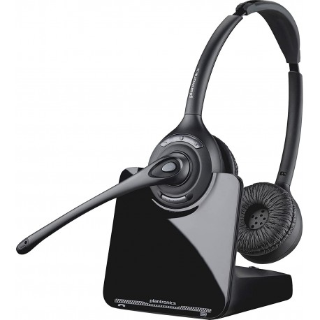 Headphones Plantronics PL-CS520 Binaural Wireless Headset System, Black/Silver