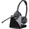 Headphones Plantronics PL-CS520 Binaural Wireless Headset System, Black/Silver