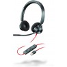 Headphones Plantronics - Blackwire 3320 Wired, Dual-Ear (Stereo) Headset with Boom Mic USB-A to Connect Your PC, Mac or Cell Phone Works Teams (Certifi