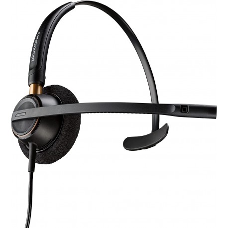 Headphones Plantronics 89433-01 Wired Headset, Black