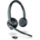 Headphones Plantronics - Savi 8220 UC USB-A Wireless DECT Headset (Poly) Dual Ear (Stereo) Connect to PC/Mac via Bluetooth Adapter Active Noise Canceli