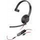 Headphones Plantronics Blackwire 5210, C5210 USB-C