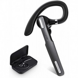 Headphones ICOMTOFIT Bluetooth Headset, Wireless Earpiece V5.0 Hands-Free Earphones with Built-in Mic for Driving/Business/Office, Compatible iPhone an