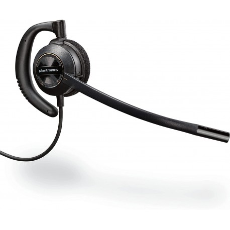 Headphones Plantronics Poly - EncorePro 530 QD headset (Plantronics) - Works with Call Center Digital Adapters Acoustic Hearing Protection Over-the-ear