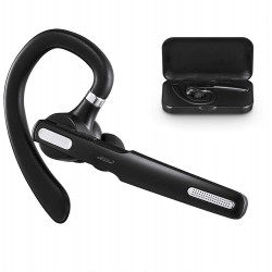 Headphones Bluetooth Headset, Wireless Earpiece V5.0 8-10 Hours Talktime Stereo Noise Cancelling Mic, Compatible for iPhone Android Cell Phones Driving