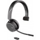 Headphones Plantronics - Voyager 4210 UC USB-C (Poly) Bluetooth Single-Ear (Monaural) Headset Connect to PC, Mac, & Desk Phone Noise Canceling Works wi