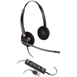 Headphones Plantronics Corded Headset with USB Connection, Black