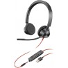 Headphones Plantronics Poly Blackwire 3325 Microsoft USB-A & 3.5mm Wired Headset - 214016-101