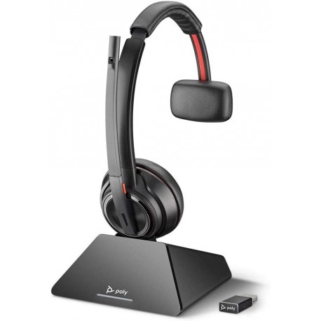 Audifonos Plantronics Savi 8210 UC, S8210 C USB-A, D200 OTH, Mono, DECT 6.0, NA, 209213-01