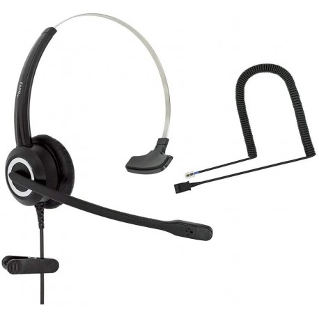Headphones Compatible Grandstream Yealink Snom RJ9 Phone Headset Noise Cancelling Headphones HD Voice Plus 3.5mm Connector (Monaural)